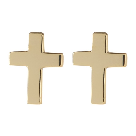 Argento Vivo Jewelry - Argento Vivo NEW 18K Gold Silver Stud Earrings NWT